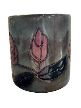 Mara Rose signed collectible stoneware 16oz mug EUC